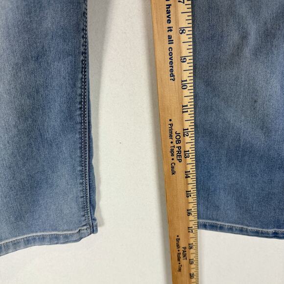 Seven7 Jeans Women's 8 Blue Denim Stretch Mid-Rise Skimmer Booty Shaper Zip Fly - Picture 12 of 15